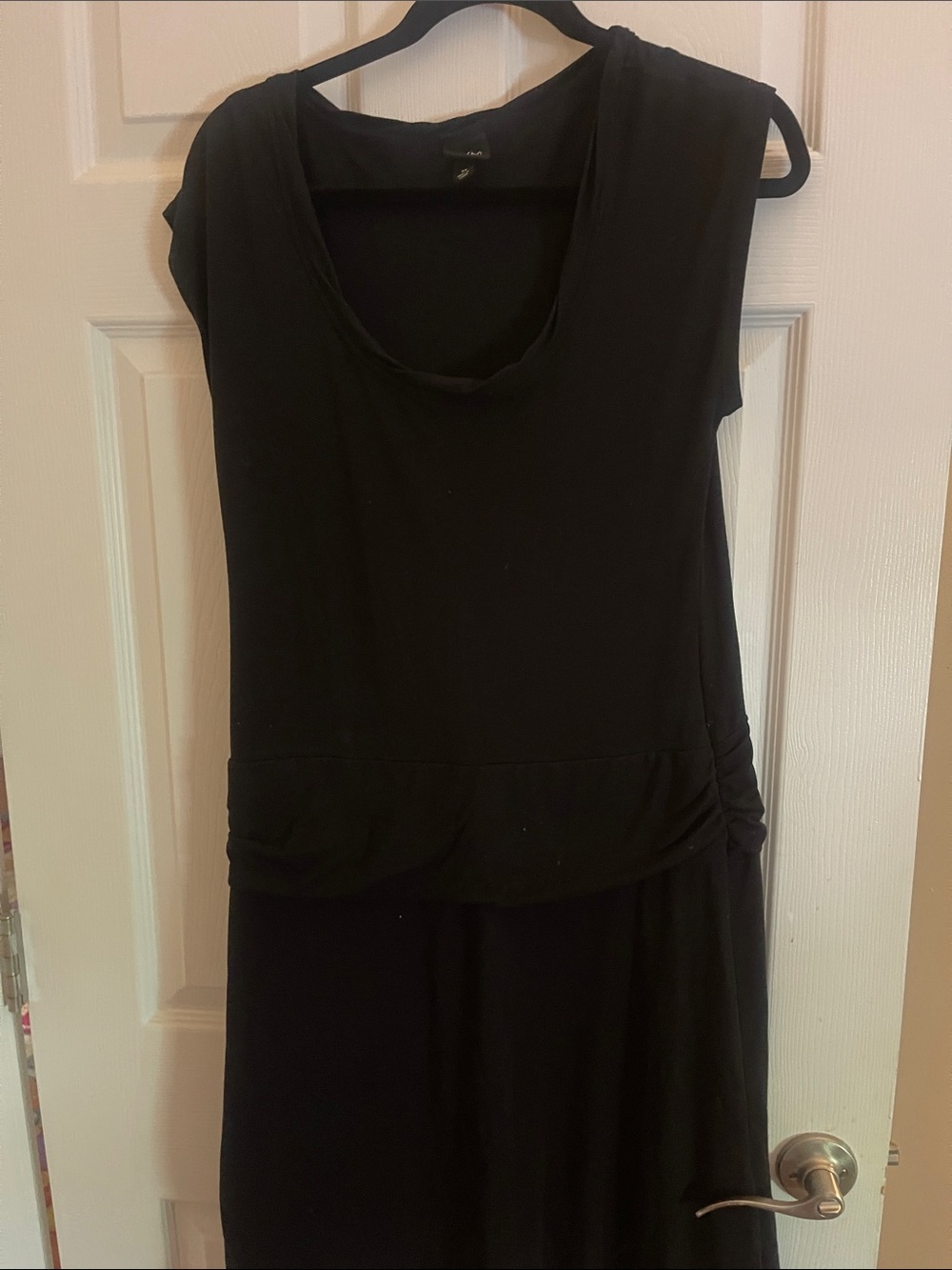 Mossimo Supply Co. Black Sleeveless Midi Dress with Scoop Neck